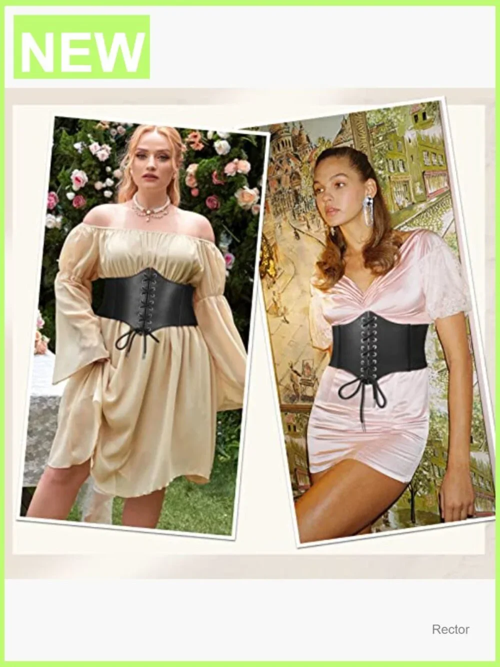 Corset Waist Belt for Women Vintage Lace Up